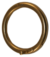 Stierring messing 61 mm + schroef - thumbnail