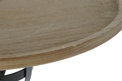 Bijzettafel DKD Home Decor Spar Zwart Metaal 60 x 60 x 63,5 cm