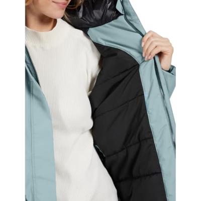 Didriksons Leya Long Parka Jas Dames Factory Blue 40