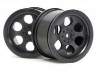 6 spoke wheel black (83x56mm/2pcs) - thumbnail