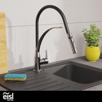 EISL CARNEO ééngreepsmengkraan keuken | choom-zwart met soft-touch uitloop - NI183CARCRB NI183CARCRB - thumbnail