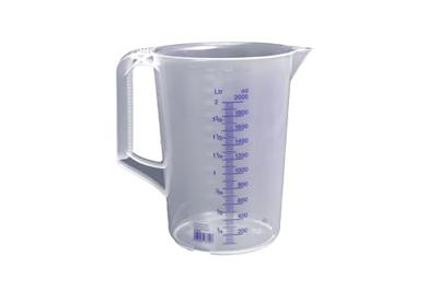 Hunersdorff Meetkan | 2000 ml polypropyleen transparant | D151xH206mm | greep gesloten | 1 stuk - 937000 937000 - thumbnail