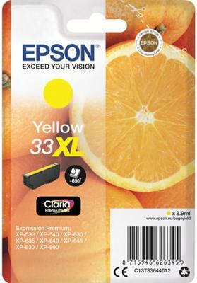 Epson Inktcartridge 33XL Origineel Geel C13T33644012