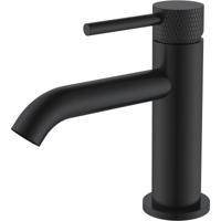 Wiesbaden Ribbd Fonteinkraan - Toiletkraan - Koudwaterkraan - 1/2 - Mat Zwart - thumbnail