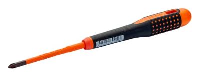 Bahco Schroevendraaier ERGO™ | geïsoleerd | VDE | driecomponentengreep | smal blad | combitip | 6 mm/PH2 - BE-8520SL