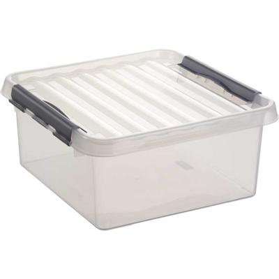 Sunware Q-line box 18 liter transp/metaal