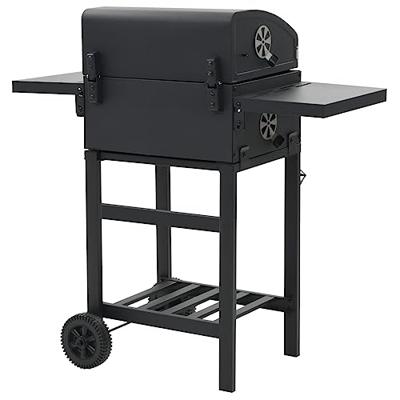 Houtskoolbarbecue met onderplank zwart