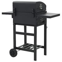 Houtskoolbarbecue met onderplank zwart - thumbnail