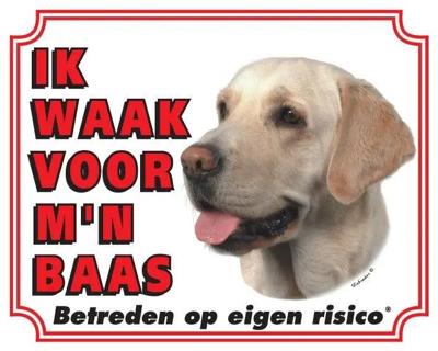 Labrador Retriever Waakbord - Blond