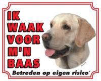 Labrador Retriever Waakbord - Blond - thumbnail