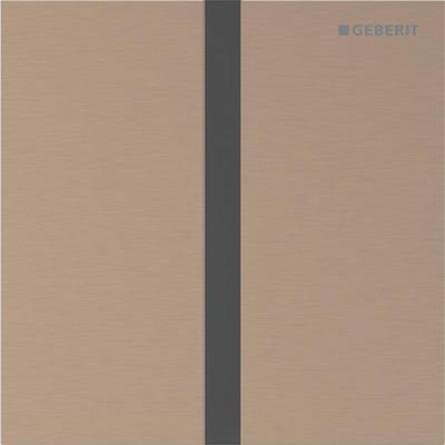 Bedieningsplaat Geberit Type 40 230V Square Roodgoud