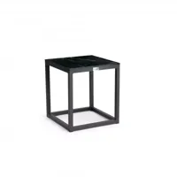 Tierra Outdoor bijzettafel rio marble trespa 40x40x45.5cm charcoal - thumbnail