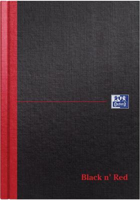 Notitieboek oxford black n&apos; red a5 96vel lijn