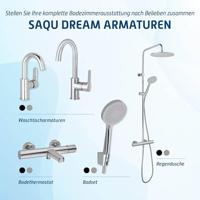 Saqu Dream wastafelkraan draaibaar chroom - thumbnail