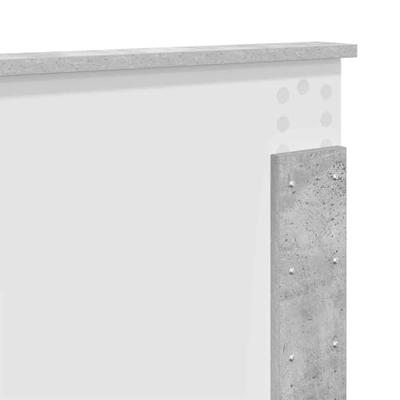Bedframe met hoofdeinde Beton Grijs 180 x 200 cm Bewerkt hout