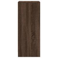 Dressoir met LED 42,5x34x85 cm bewerkt hout bruin eikenkleur - thumbnail