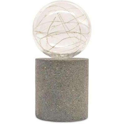 Tafellamp op zonne-energie - GARDEN ID Nordic Light - Ø10 h19 cm - Autonomie 6 tot 8 uur - Aan/uitknop - Oplaadbare AAA-batterij