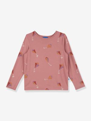 T-shirt met lange mouwen voor kinderen JUHANNUS SUN FINKID perzik