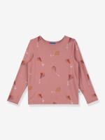 T-shirt met lange mouwen voor kinderen JUHANNUS SUN FINKID perzik - thumbnail