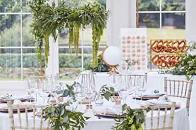 Ginger Ray BR-303 Botanical Wedding Witte Linten Backdrop