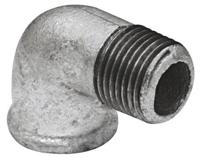 Kirchhoff Smeedbaar ijzeren bocht 90°, verzinkt, 3/4"H x 3/4"AG, (92) (5x) - 989722060 - thumbnail