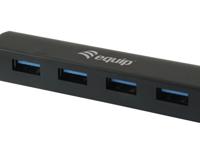 Equip USB-Hub USB 3.0-hub 4 poorten Zwart - thumbnail