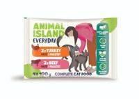 ANIMAL ISLAND Pate Beef / Turkey - nat kattenvoer - 4x100g - thumbnail