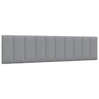 Hoofdbordkussen "Hanko" 200 cm stof lichtgrijs - thumbnail