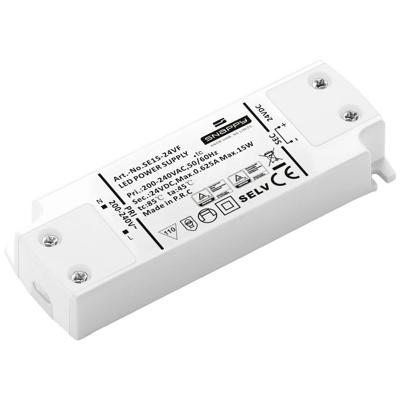 Dehner Elektronik SE 15-24VF (24VDC) LED-transformator, LED-driver Constante spanning 15 W 0.625 A 24 V/DC Geschikt voor meubels, Overbelastingsbescherming, Dehner Elektronik SE 15-24VF (24VDC) LED-transformator, LED-driver Constante spanning 15 W 0.625 A 24 V/DC Geschikt voor meubels, Overbelastingsbescherming,