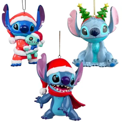 Kerstbal Pakket Stitch Nieuw - 3 stuks