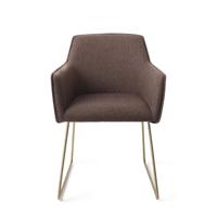 Jesper Home Eetkamerstoel 'Hofu' Slide Gold, kleur Potters Clay - thumbnail