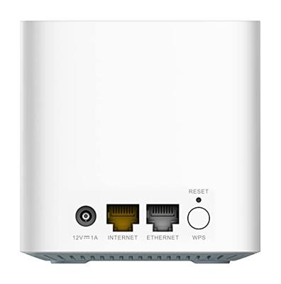 D-Link M15-2 EAGLE PRO AI AX1500 Mesh System (2-pak) met AI Wi-Fi/Traffic Optimiser, AI Parental Control, Gigabit Poorten, MU-MIMO, 1024 QAM, OFDMA, WPA3. Werkt met Alexa/Google Assistant.