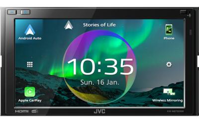 JVC KW-M875DBW Autoradio met scherm Android Auto, Aansluiting voor stuurbediening, Apple CarPlay, Bluetooth handsfree, DAB+ tuner JVC KW-M875DBW Autoradio met scherm Android Auto, Aansluiting voor stuurbediening, Apple CarPlay, Bluetooth handsfree, DAB+ tuner