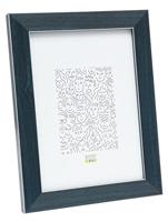 Deknudt Blauwe fotokader met rand in zilver 9x13 S41VK6 - thumbnail