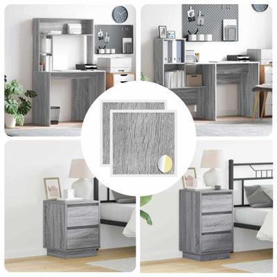 Zelfklevende Schroefhoes 2 pcs Grijs Sonoma 20 x 0,5 mm