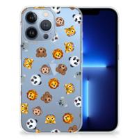 TPU bumper voor Apple iPhone 13 Pro Dieren Emojis - thumbnail
