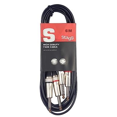 Stagg STC6P 2x 6.35 mm - 2x 6.35 jack kabel 6m