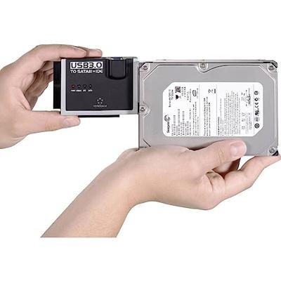Renkforce USB, SATA, IDE Adapter [1x USB 3.2 Gen 1 stekker A (USB 3.0) - 1x IDE-bus 40-polig, IDE-bus 44-polig, SATA-combi-stekker 15+7-polig]