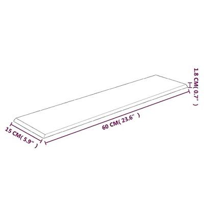 VidaXL Wandpanelen 12 st 1,08 m² 60x15 cm kunstleer rood