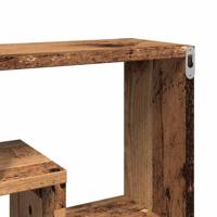 Wandschap 85x16x52,5 cm bewerkt hout oud houtkleurig - thumbnail