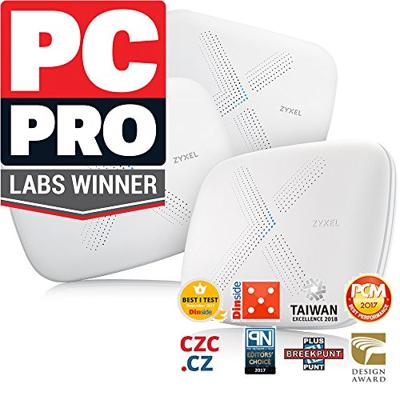 Zyxel Multy X Tri-Band AC3000 Whole Home Wi-Fi Mesh System. Router or Satellite Extension - Pack of 3 [WSQ50]