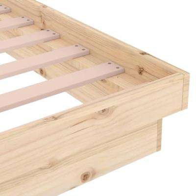 Bedframe massief hout 90x200 cm