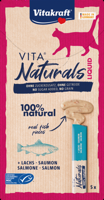 VITAKRAFT Vita Naturals Liquid Salmon - Kattensnoepje - 5 x 15g - thumbnail