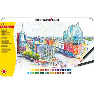Eberhard Faber EF-516136 Kleurpotloden Metaaletui A 36 Stuks