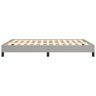 Bedframe zonder matras stof lichtgrijs 140x190 cm
