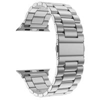 Stalen schakelband - Zilver - Geschikt voor Apple watch 38mm / 40mm / 41mm / 42mm - thumbnail