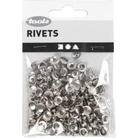 Creativ Company Rivets, d 7 mm, zilver, 50 stuk/ 1 doos - thumbnail