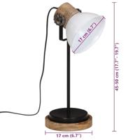 VidaXL Bureaulamp 25 w e27 17x17x50 cm wit - thumbnail