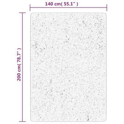 VidaXL Vloerkleed pamplona shaggy hoogpolig modern 140x200 cm groen