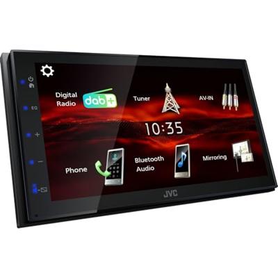 JVC KWM180DBT Autoradio met scherm dubbel DIN Bluetooth handsfree, DAB+ tuner, Aansluiting voor achteruitrijcamera, Aansluiting voor stuurbediening JVC KWM180DBT Autoradio met scherm dubbel DIN Bluetooth handsfree, DAB+ tuner, Aansluiting voor achteruitrijcamera, Aansluiting voor stuurbediening